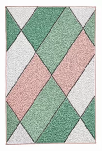 Kleine Wolke Ayana Dywan kąpielowy zielony 60x100 cm - Dywaniki łazienkowe - miniaturka - grafika 1