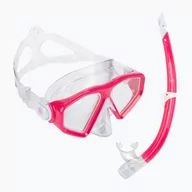 Maski do nurkowania - Zestaw do snorkelingu Aqualung Saturn Combo transparent/pink - miniaturka - grafika 1