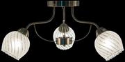Lampy sufitowe - ELEM Lampa sufitowa antyczne złoto do sypialni 8979/3 21QG z serii MERIDA - miniaturka - grafika 1