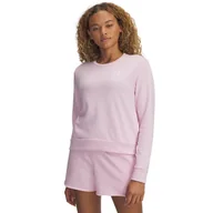 Bluzy damskie - Damska Bluza UNDER ARMOUR UA RIVAL TERRY CREW 1389659-647 – Różowy - miniaturka - grafika 1