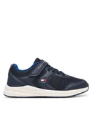 Buty dla chłopców - Tommy Hilfiger Sneakersy Low Cut Lace-Up T3X9-34378-1697 S Granatowy - miniaturka - grafika 1