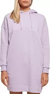 Sukienki - Urban Classics Women's Ladies Organic Oversized Terry Hoody Dress sukienka, fioletowa, M - miniaturka - grafika 1