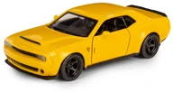 Samochody i pojazdy dla dzieci - RMZ CITY DODGE CHALLENGER SRT DEMON ŻÓŁTY 12cm - miniaturka - grafika 1
