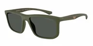 Okulary przeciwsłoneczne - Okulary Przeciwsłoneczne Emporio Armani EA 4234U Matte Green - miniaturka - grafika 1