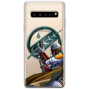 ERT GROUP etui na telefon Samsung S10 5G, case oryginalny i oficjalnie licencjonowany przez Star Wars, wzór Boba Fett 002, optymalnie dopasowane, plecki z TPU częściowo przeźroczyste - Etui i futerały do telefonów - miniaturka - grafika 1