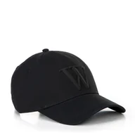 Czapki damskie - Bawełniana czapka z daszkiem unisex czarna - miniaturka - grafika 1