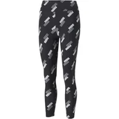 Legginsy - Legginsy damskie Puma POWER AOP HIGH WAIST 7/8 czarne 58954501 - miniaturka - grafika 1