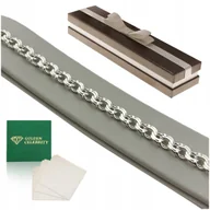 Bransolety męskie - BRANSOLETA MĘSKA SREBRNA GRUBA 23cm, GARIBALDI, SREBRO PRÓBA 925 NA PREZENT - miniaturka - grafika 1