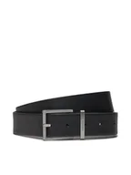 Paski - Calvin Klein Pasek Męski Casual Adj. Belt 3.5Cm K50K504301 Czarny - miniaturka - grafika 1