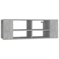 Szafki RTV - vidaXL Wisząca szafka pod TV, szarość betonu, 102x35x35 cm, płyta - miniaturka - grafika 1