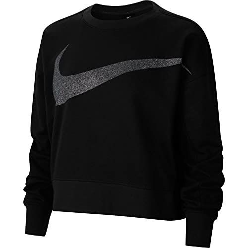 Nike Damska koszulka z długim rękawem Dy Get Fit Fc C Pp1 Sprkl czarny Black/DK SMOKE GREY S