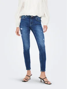 ONLY Jeansy 15259128 Niebieski Skinny Fit - Spodnie damskie - miniaturka - grafika 1
