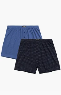 2-pack bokserki męskie luźne 2MBX-059-NIE/GRA, Kolor niebiesko-granatowy, Rozmiar M, ATLANTIC - Intymna - Majtki męskie - miniaturka - grafika 1