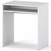 Biurka gamingowe - Biurko Białe Z Półka na Klawiaturę 68 CM Szkolne Komputerowe Gamingowe Małe - miniaturka - grafika 1