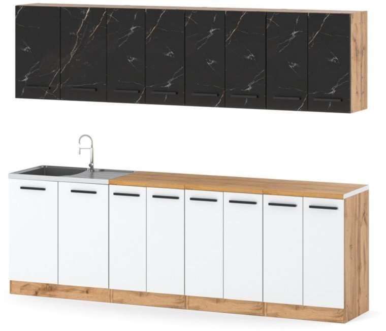 Kuchnia Modułowa Z Blatem Remino 2.6m Modułowa Wotan San Sebastian Biały