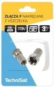 Gniazdka elektryczne - Złącze TechniSat typ F nakręcane z uszczelką - miniaturka - grafika 1