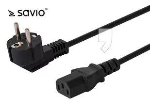 Savio Kabel CL-98 zasilający kątowy 1.8m CL-98 zasilający kątowy 1.8m - Kable komputerowe i do monitorów - miniaturka - grafika 2