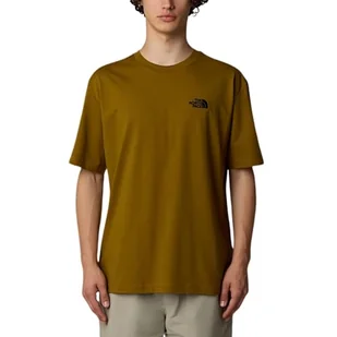 The North Face Męskie S/S Essential Oversize Koszulka Moss Green S - Koszulki męskie - miniaturka - grafika 1