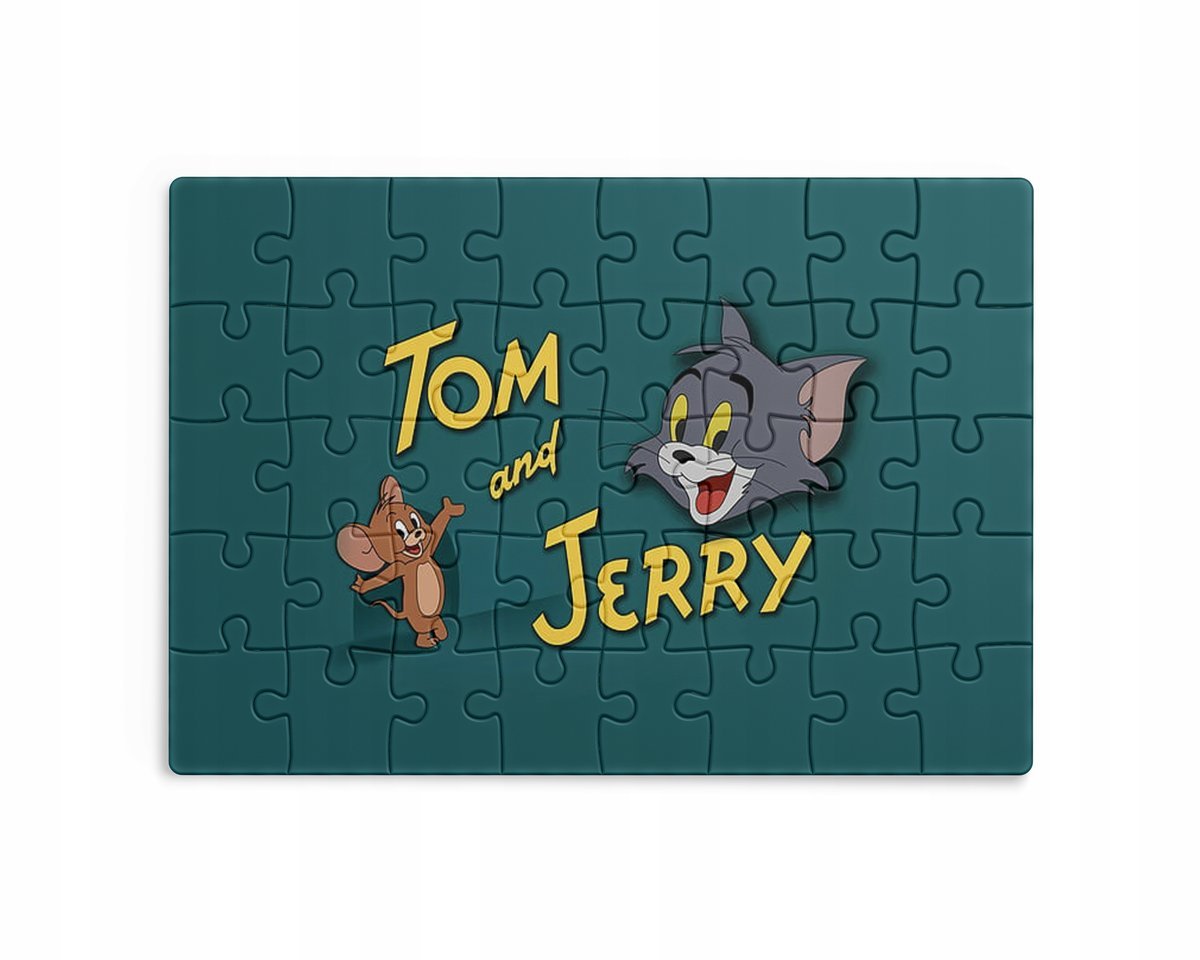 Puzzle 30/70/96/110 Elementów Sublimacja + Eko Pudełko Tom i Jerry Grafiki