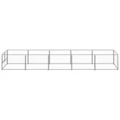 Budy dla psów - shumee Kojec dla psa srebrny 5 m stalowy - miniaturka - grafika 1