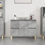 Toaletki - vidaXL Szafka pod umywalkę, szarość betonu, 80x33x60 cm - miniaturka - grafika 1