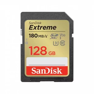 SanDisk SDXC 128GB Extreme UHS-I U3 V30 180/90 MB/s - Karty pamięci - miniaturka - grafika 1