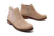 Botki damskie - RIEKER Z4994-60 beige, botki damskie - Rieker - miniaturka - grafika 1