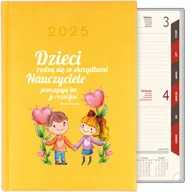 Notesy i bloczki - Elegancki Kalendarz CYTRYNOWY A5 2025 Doskonały prezent dla nauczyciela WZ - miniaturka - grafika 1