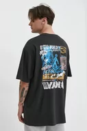 Koszulki męskie - Vans t-shirt bawełniany męski kolor szary z nadrukiem - miniaturka - grafika 1