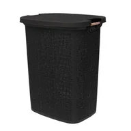 Kosze na bieliznę - Brudniak Tonga 60 l czarny - miniaturka - grafika 1