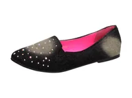 Baleriny - Jeansowe lordsy, baleriny damskie Vices 5060-1 - miniaturka - grafika 1