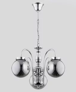 Alfa Adria Silver lampa wisząca 3xE27 czarna/chrom 62192 - Lampy sufitowe - miniaturka - grafika 1