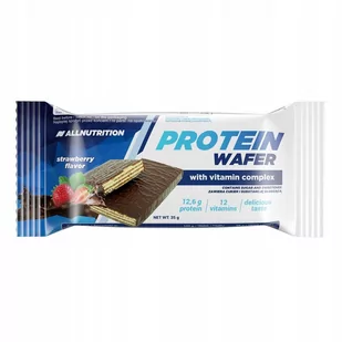 Wafel proteinowy PROTEIN WAFER 35g Truskawka - Produkty energetyczne i izotoniki - miniaturka - grafika 1