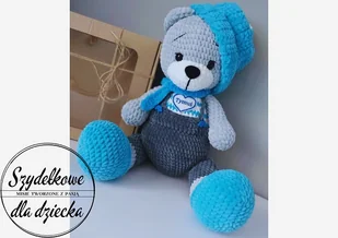 Miś zrobiony na szydełku - Maskotki i pluszaki - miniaturka - grafika 1