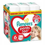 Pieluchy - PAMPERS PANTS Pieluchomajtki Rozmiar 6 Zestaw 132 sztuk na cały miesiąc - miniaturka - grafika 1