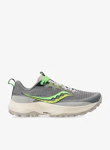 Buty trailowe damskie Saucony Peregrine 13 - gravel/slime - Buty sportowe damskie - miniaturka - grafika 1