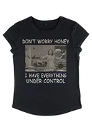Koszulki i topy damskie - Marvel WandaVision-Under Control Rolled Sleeve t-shirt damski, czarny, M, czarny, M - miniaturka - grafika 1