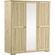 Szafy - Szafa 150 z Lustrem Modern Meble Doktór Bejca Czarna - miniaturka - grafika 1