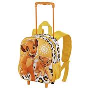 Plecaki - Król Lew Africa -Mały Plecak 3D na Kółkach, Żółty, 26 x 34 cm, Pojemność 12,5 L - miniaturka - grafika 1