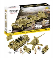 Zabawki militarne - COBI HC WWII SD.KFZ.8 Towing8,8cm Flak36 975k 3143 - miniaturka - grafika 1
