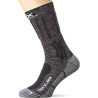 Skarpetki męskie - X-Socks Unisex Trek X Linen Socks szary Dolomite Grey Melange/Opal Black 39-41 - grafika 1