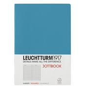 Notesy i bloczki - Leuchtturm1917 355474 notatnik z jottbookiem, rozmiar średni (A5), kolor ciemnoniebieski, w kratkę 355474 - miniaturka - grafika 1