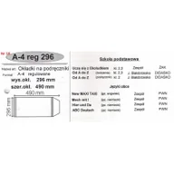 Szkolne artykuły papiernicze - NARNIA OKLADKI NA PODRECZNIK A4 REGULOWANE NR.16 - 296mm/490mm OPAKOWANIE 25 SZT 16 - miniaturka - grafika 1