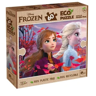 Puzzle dwustronne eko 60 el Frozen Nowa - Puzzle - miniaturka - grafika 1