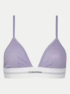 Biustonosze - Calvin Klein Underwear Biustonosz braletka LV00QF8248 Fioletowy - miniaturka - grafika 1