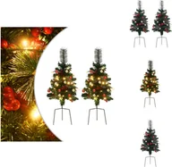 Choinki - vidaXL Sztuczna choinka z oświetleniem 2 szt. Zewnętrzna 76 cm - Choinki - miniaturka - grafika 1