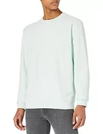 Bluzy męskie - BOSS Męska bluza z logo Weevo 2 z mieszanki bawełny organicznej, Open Green340., M - miniaturka - grafika 1