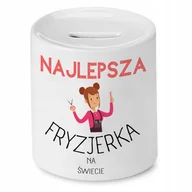 Skarbonki - SKARBONKA FRYZJERA FRYZJERKI NAJLEPSZA NA ŚWIECIE z Nadrukiem ze Zdjęciem - miniaturka - grafika 1