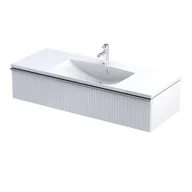 Szafki łazienkowe - Szafka łazienkowa pod umywalkę Oristo Etna 120 cm biały mat OR52-SD1S-120-2R - miniaturka - grafika 1