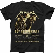 Koszulki męskie - KOSZULKA METALLICA 40 lat zespołu 40TH ANNIVERSAR - miniaturka - grafika 1
